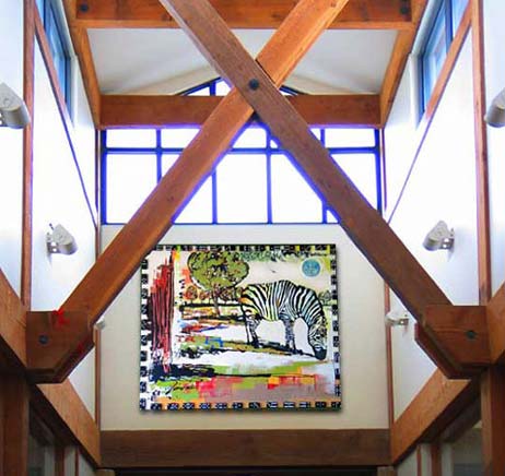 Blue Moon Over Zebra